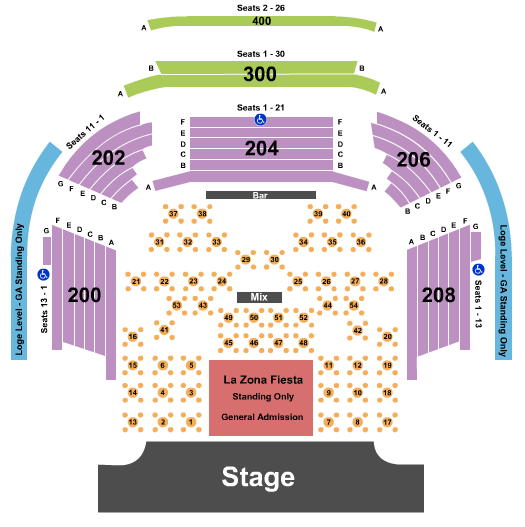 House Of Blues Santana Seating Chart